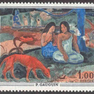 Frankrike – M 1635 Arearea, målning av P Gauguin, 1 kpl **