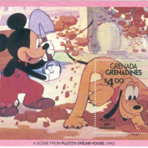 Grenada Grenadines – M  429 (BL 52) Plutos 50-årsdag, block **