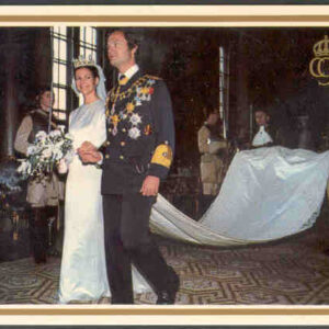 DD.MM. Konung Carl XVI Gustaf och Drottning Silvia, obeg i gott skick