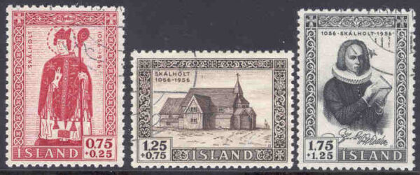 Island - F  334-336 Biskopssätet Skalholt 900 år, 3 kpl