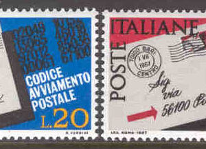 Italien – M 1237-1238 Införande av postnummer I, 2 kpl**
