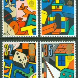 England – M 1202-1205 Europa CEPT 1989 – Barnleksaker, 4 kpl **