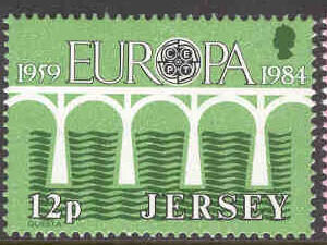 Jersey – M  320-321 Europa CEPT 1984 CEPT 25 år, 3 kpl **