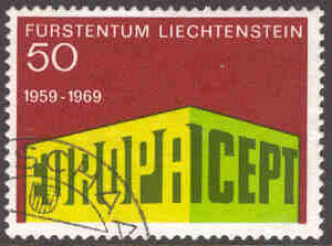 Liechtenstein – M  507 Europa CEPT 1969 10 år, 1 kpl stpl