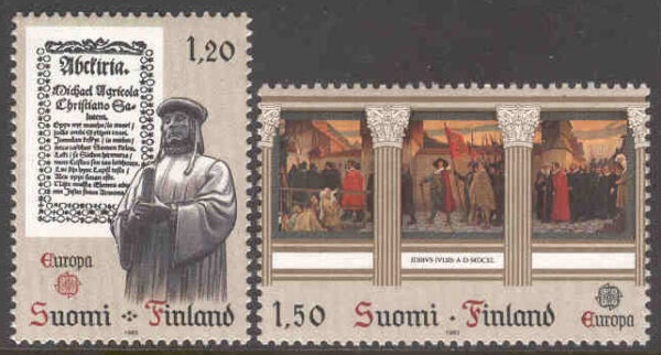 Finland - F  901-902 Europa CEPT 1982, Historia, 2 kpl **