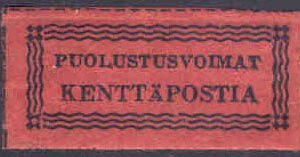 Finland – F F 1 Fältpostmärke 1941, 1 kpl**