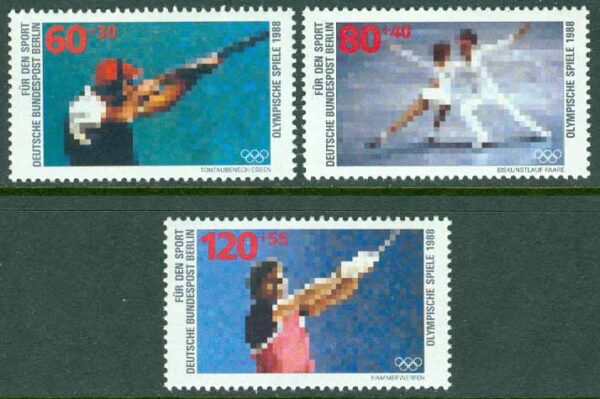 Berlin - M  801-803 OS i Calgary & Seoul 1988, 3 kpl **