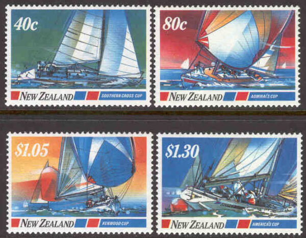 Nya Zeeland - M  986-989 Klassiska seglingsregattor, segelbåtar, 4 kpl**