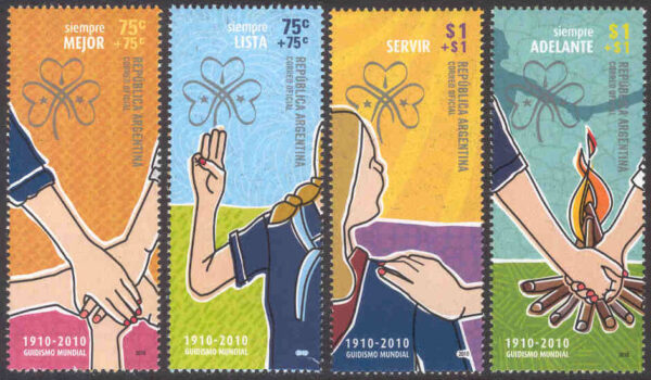 Argentina - M 3360-3363 Scouting, 4 kpl **
