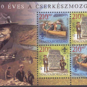 Ungern – M Bl 313 Europa 2007, scouting, block kpl**