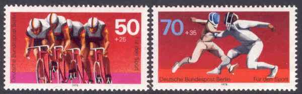 Berlin - M  567-568 Sporthjälp - Cykel & Fäktning, 2 kpl **