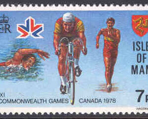 Isle of Man – M  132 Sport – Commonwealth spelen i Edmonton bla Cykel, 1 kpl **
