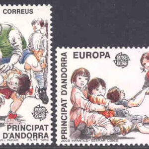 Andorra Sp – M  209-210 Europa CEPT 1989, Barnlekar, 2 kpl**