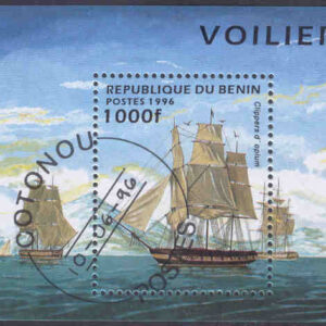 Benin – M Bl  18 Båtar, Opiumklipper, stämplat block