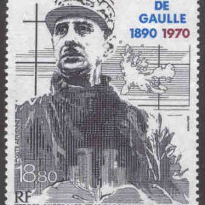 Franska Antarktis – M  282 Charles de Gaulles födelse 100 år, 1 kpl**