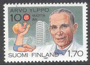 Finland – F 1032 Arvo Yippö, professor, arkiater, 1 kpl**