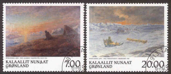 Grönland - F  337-338 Konst III, Peter Rosing, 2 kpl