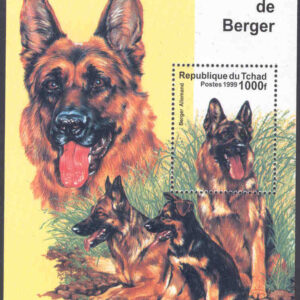 Tchad – Hundar, Tysk Berger, block**