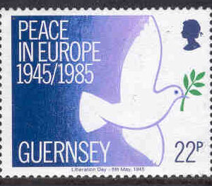Guernsey – M  319 40-årsdagen av befrielsen – Fågel, 1 kpl **