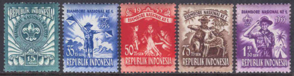Indonesien - M  138-142 Nationell scoutingträff, 5 kpl**