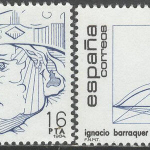 Spanien – M 2638-2639 Personligheter bla Kung Alfons X, serie 2 kpl **