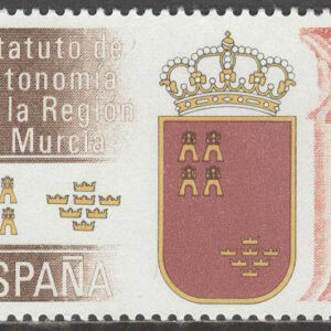 Spanien – M 2601 Autonomstatut för Murcia, märke kpl **