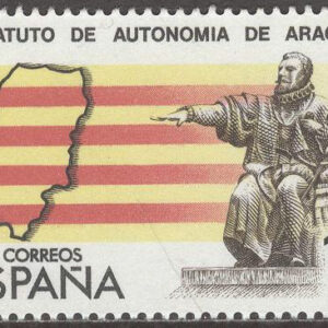 Spanien – M 2626 Autonomstatut för Aragonien, märke kpl **