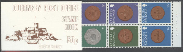 Guernsey - M  173-175, 179, 199 Mynt, Häfte med 10 märken kpl **