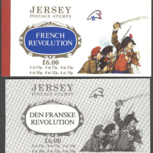 Jersey – M  485-490 Franska revolutionen 200 år, Häfte med 24 märken kpl**