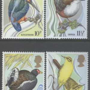 England – M  817-820 Skyddslag för vilda fåglar 100 år, 4 kpl **