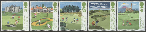 England - M 1522-1526 Sport - Golfklubb i Edinburgh 250 år, 5 kpl **