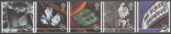 England - M 1620-1624 Bio i Storbritannien 100 år, serie 5 kpl **