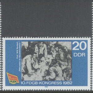 DDR – M 2699-2701 Fackförenings kongress för FDGB, serie 3 kpl **