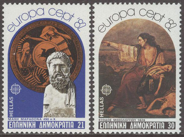 Grekland - M 1481-1482 Europa CEPT 1982 Historia, serie 2 kpl **