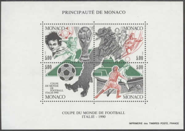 Monaco - M BL  48 VM i Fotboll i Italien 1990, Block **