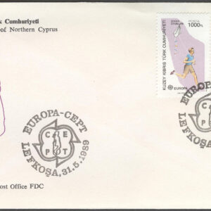 Turk. Cypern – FDC 1989-05-31 – Europa CEPT 1989 Barnlekar, serie 2 kpl