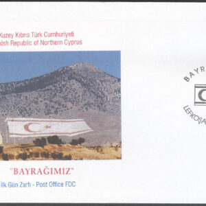 Turk. Cypern – FDC 1997-04-23 – Statsflaggan, märke kpl