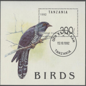 Tanzania – M BL 190 Europeisk gök, block stpl