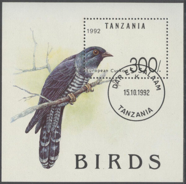 Tanzania - M BL 190 Europeisk gök, block stpl
