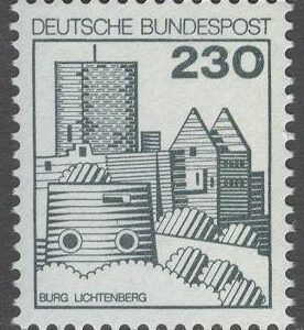 Tyskland – M  999 Borgar & Slott – Borgen i Lichtenberg, märke kpl **