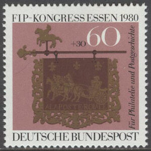 Tyskland – M 1065 Internat. Filatelist förbundets kongress FIP, märke kpl **