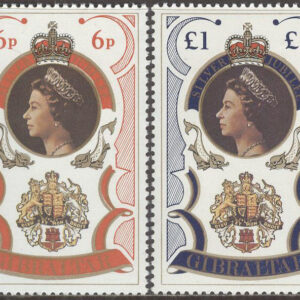 Gibraltar – M  346-347 A Elisabeth II 25 år på Tronen, 2 kpl **