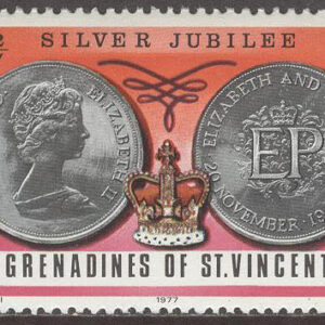 St. Vincent Grenadines – M  115-117 Elisabeth II 25 år på Tronen, serie 3 kpl **