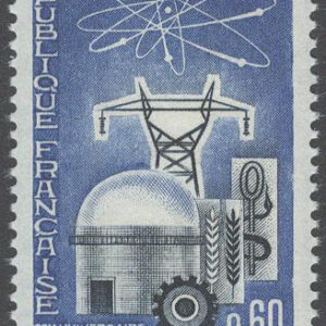 Frankrike – M 1526 Atomenergikommissionen 20 år, märke kpl **