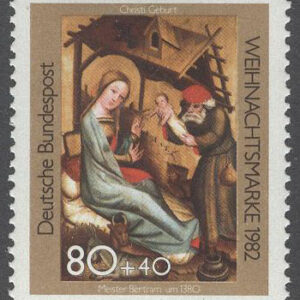 Tyskland – M 1161 Jul 1982 – Konst – Kristi födelse, 1 kpl **