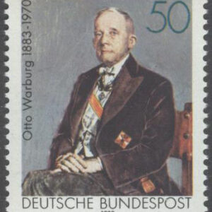 Tyskland – M 1184 Otto Warburg 100 år – Nobelpristagare, 1 kpl **
