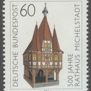 Tyskland – M 1200 Rådhuset i Michelstadt 500 år, märke kpl **