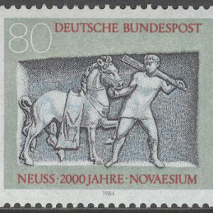 Tyskland – M 1218 Staden Neuss 2000 år – Hästar, 1 kpl **