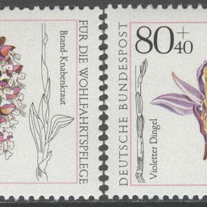Tyskland – M 1225-1228 Blommor – Orkidéer, 4 kpl **