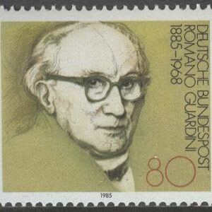 Tyskland – M 1237 Romano Guardini 100 år – Teolog, märke kpl **